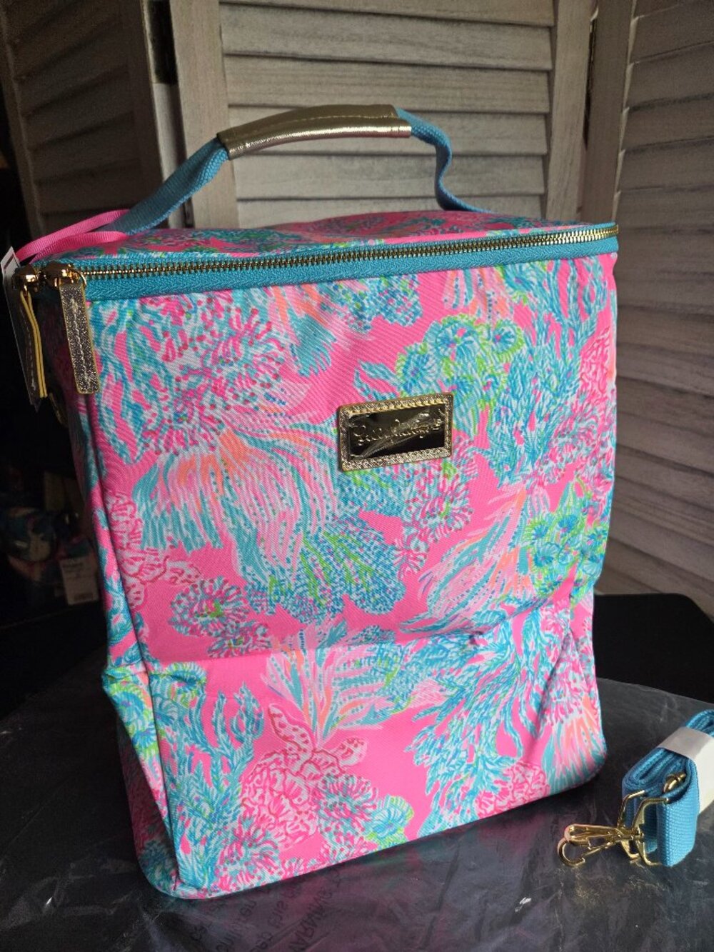 Lily Pulitzer Wine Carrier